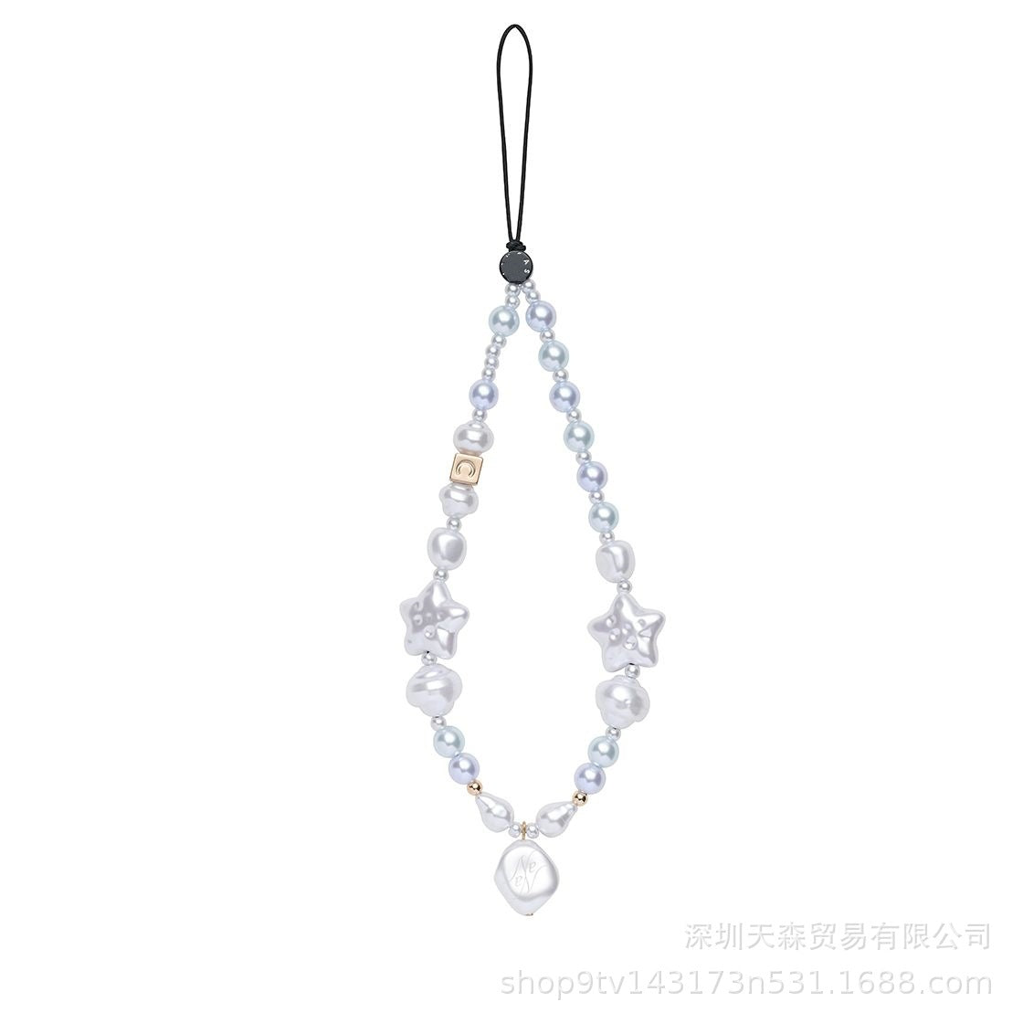 CASETi joint name High version phone chain Handmade stringed pearls phone case lanyard hanging chain wrist pendant for women