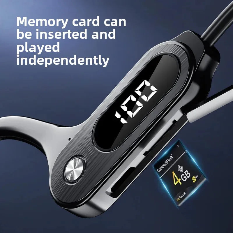 V30 wireless Bluetooth headset ear hook sports waterproof sweat-proof power display ultra-long standby for Apple Android