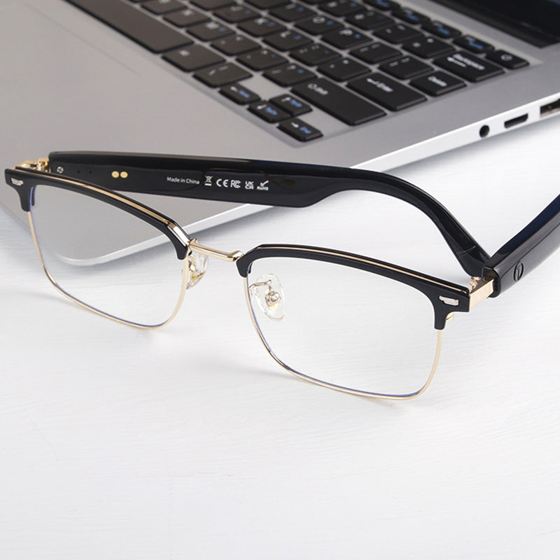 [Factory in stock] smart AI Bluetooth glasses GS13 color-changing metal fashion high-end translation cross-border hot
