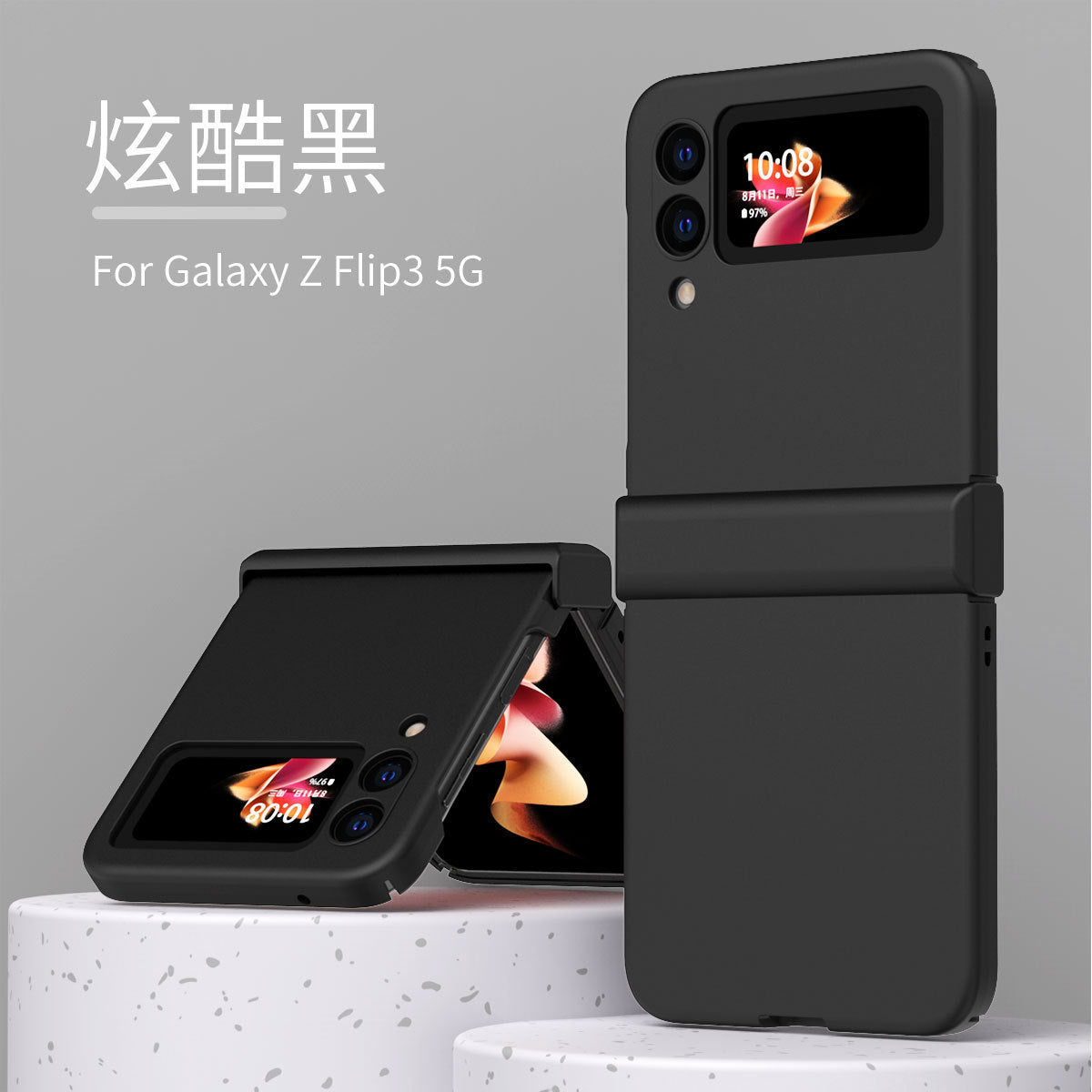 Applicable to Samsung ZFlip3 phone case foldable screen all-inclusive drop-resistant FLIP5g macaron protective case skin feeling ultra-thin