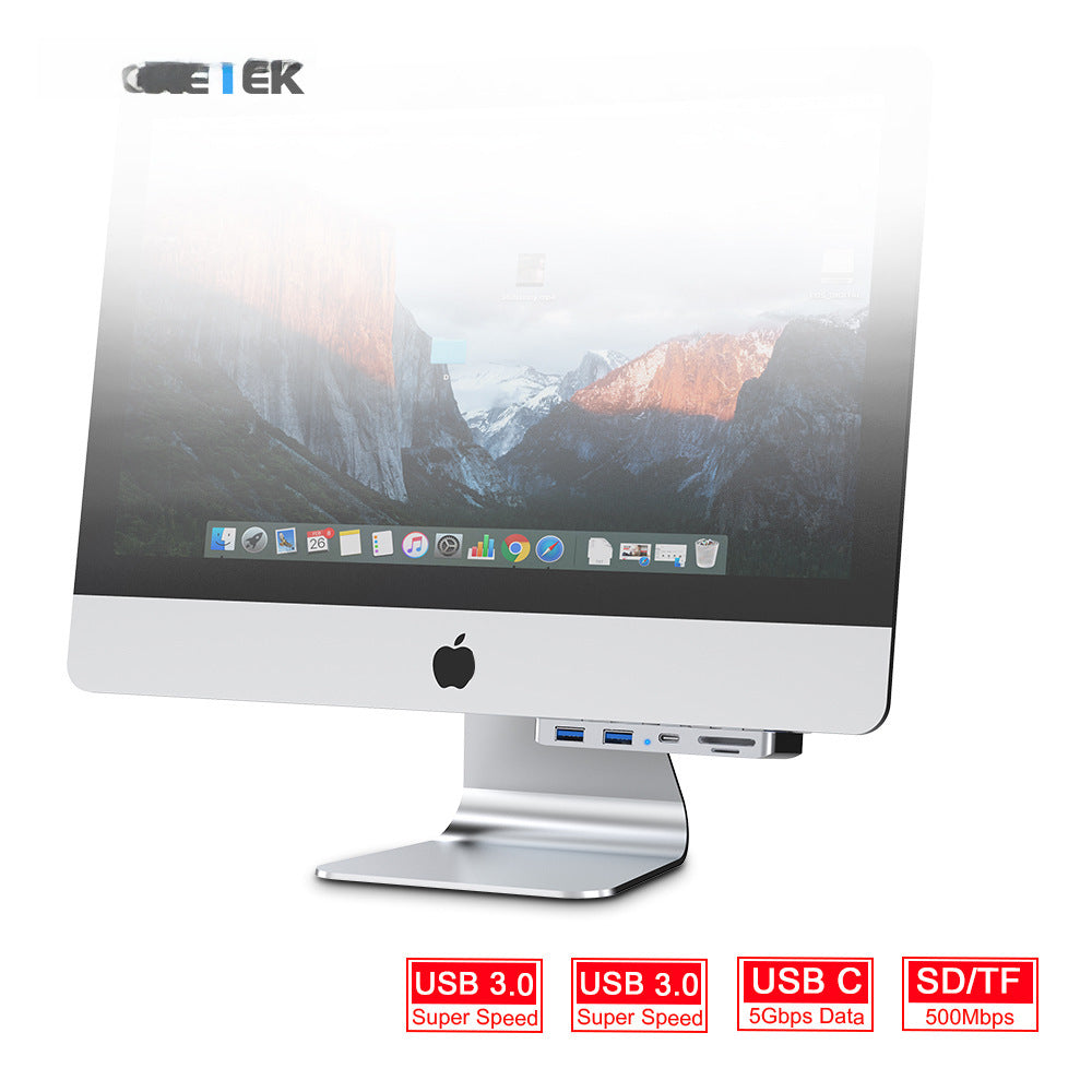Rocketek applicable to iMac Apple all-in-one machine docking station USB 3.0 cable seperater hub concentrator SD/TF