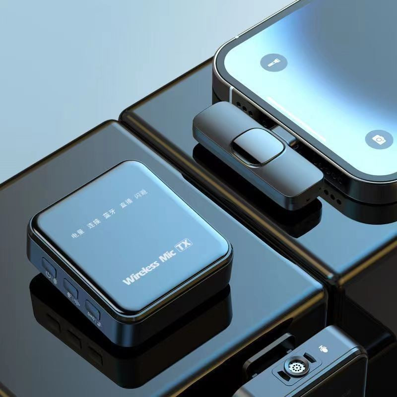 Wireless collar clip microphone new H65 three-in-one dual-microphone mobile phone computer live Bluetooth Mini radio microphone
