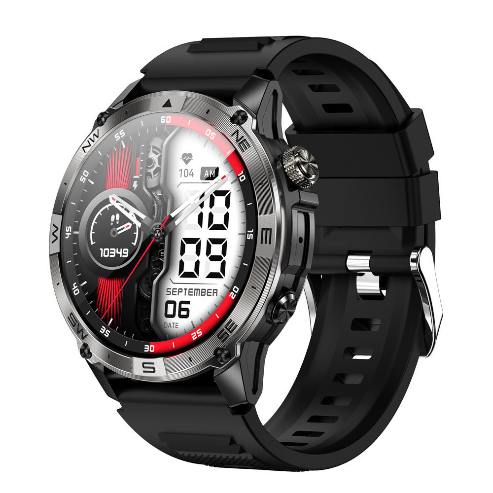 New HK08 smart watch Bluetooth calling 1.43-inch AMOLED screen altitude air pressure compass heart rate blood oxygen