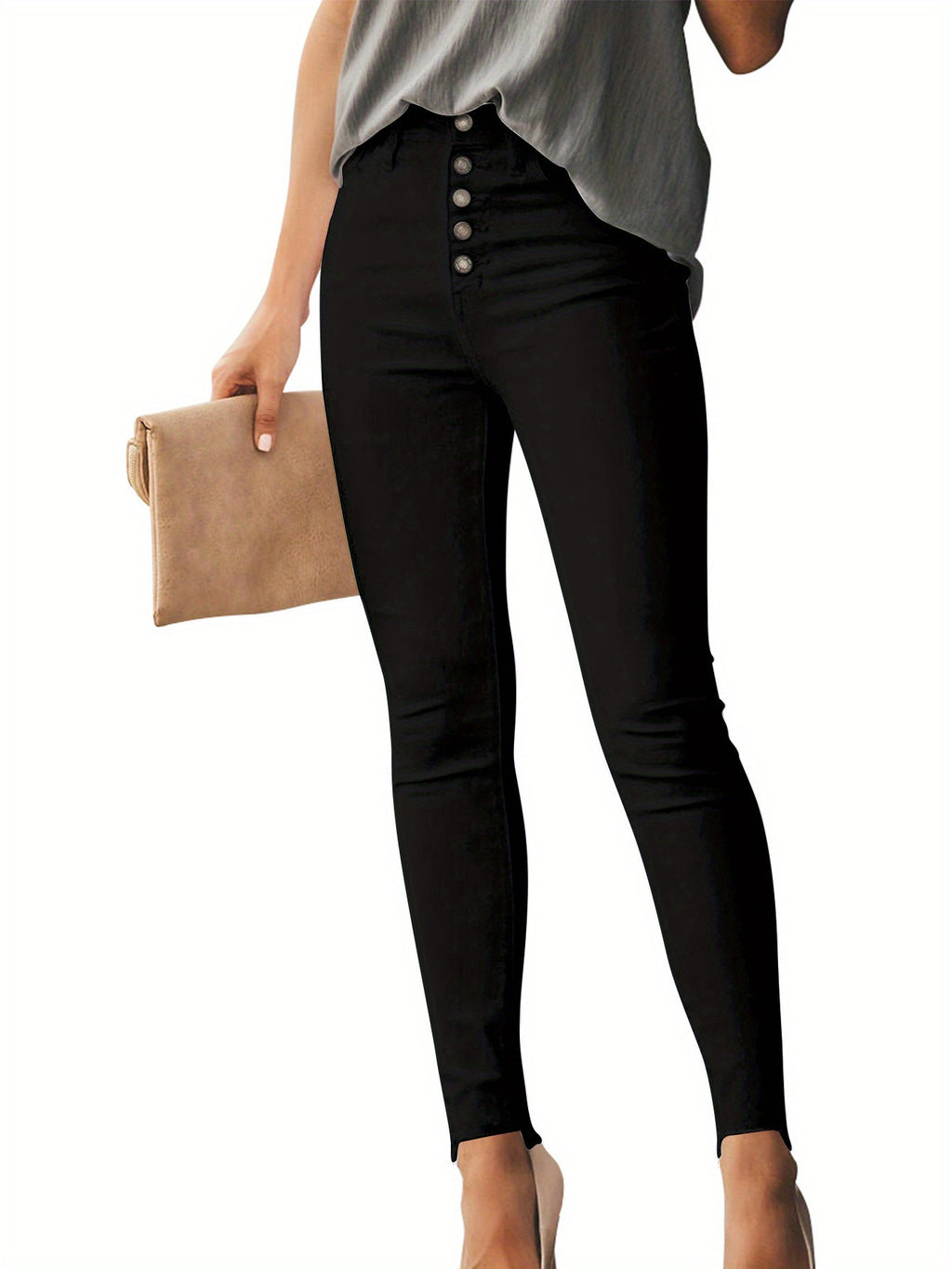 High Waisted Butt Lifting Jeans women Ripped Jeans