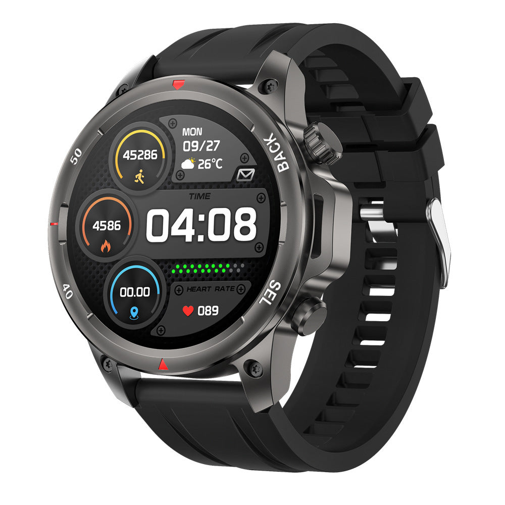 New DK68 smart watch round screen with flashlight Bluetooth calling offline payment heart rate blood oxygen sports compass