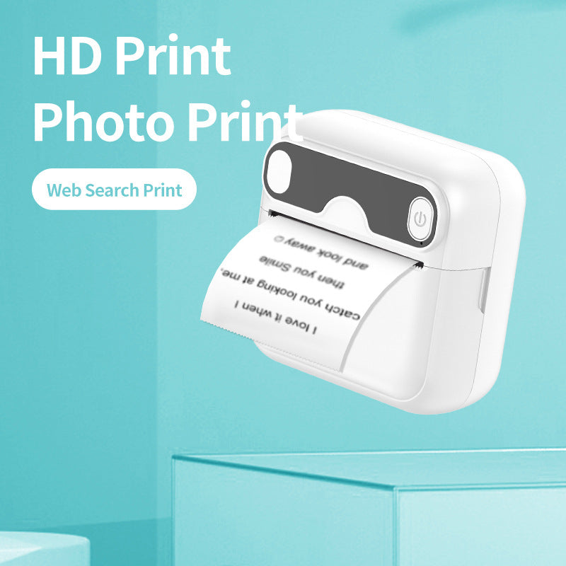 Cross-border mini wrong question thermal printer Bluetooth connection ink-free printing document note portable printer wholesale