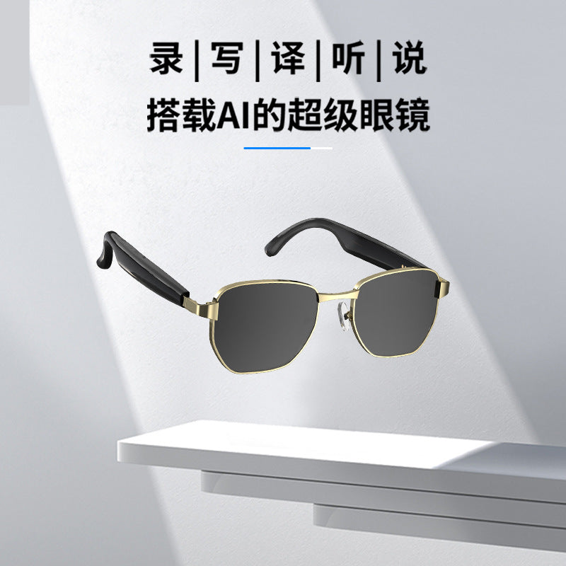 AI Smart Sunglasses – Real-Time Translation, Bluetooth Calling & Music
