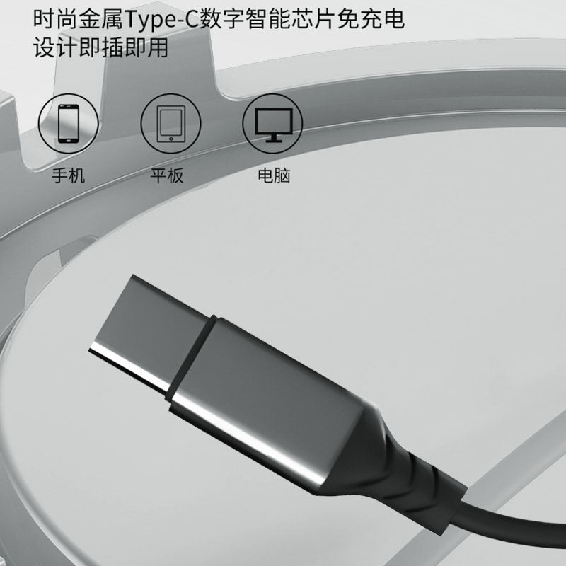 Applicable to Apple Huawei OPPOTYPE-C fully compatible wire-controlled digital port in-ear for phone metal headset in stock