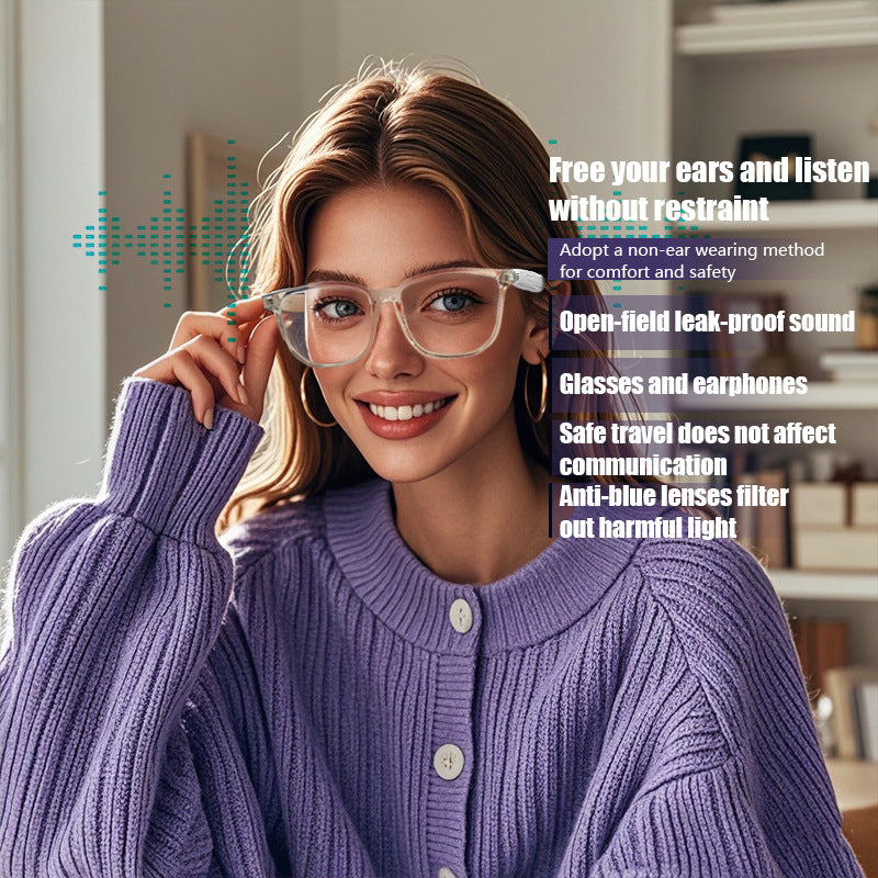 [Competitive factory] smart translation glasses sunglasses Bluetooth glasses polarized UV protection blue light music audio