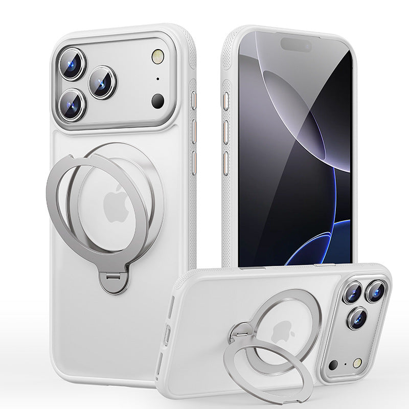 Suitable for Apple 17Air phone case rotating bracket iphone17promax skin feeling phone case with AI button