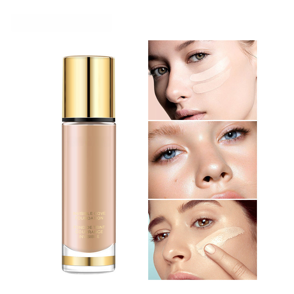 Gold natural Longwear Foundation flawless cover invisible pores BB cream moisturizing Foundation liquid 9983