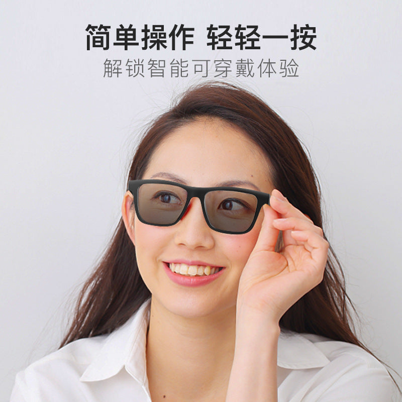 Cross-border new arrival smart glasses E10 sunglasses black technology can call to listen to music Bluetooth audio glasses