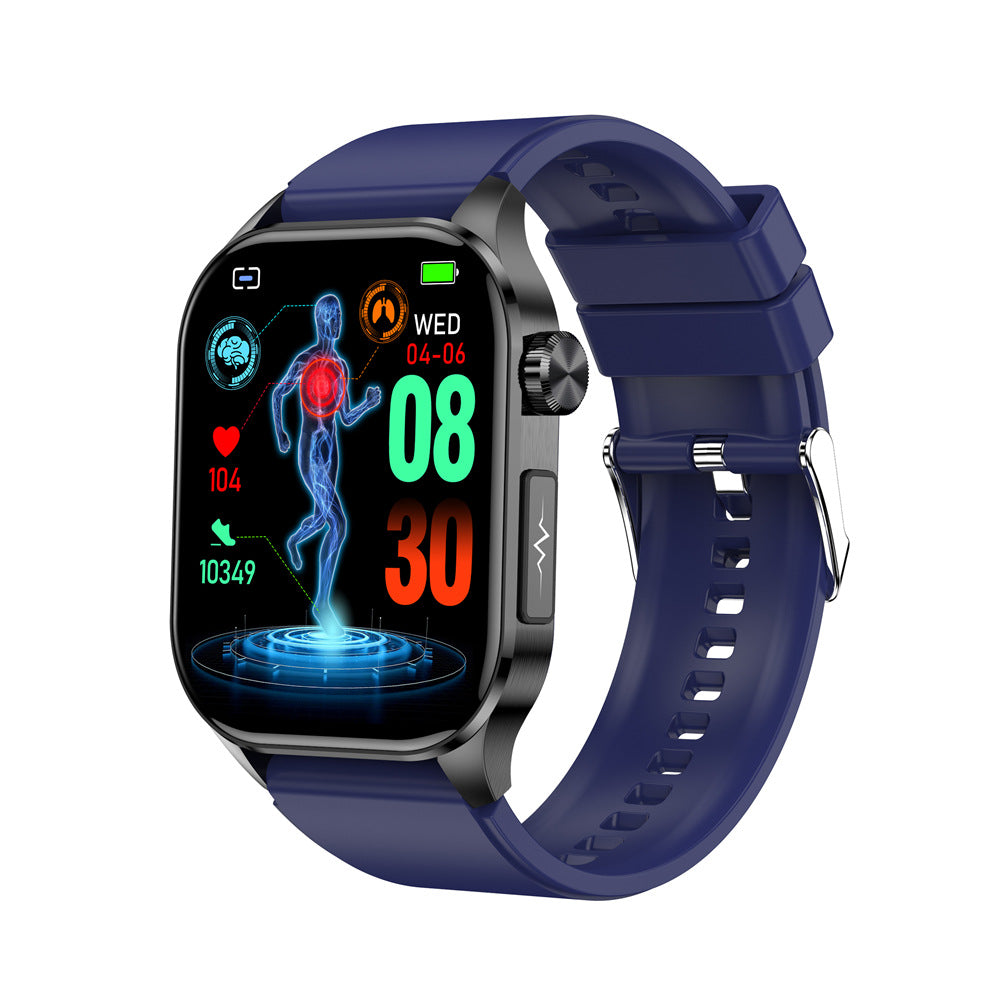 New ET580 smart watch Bluetooth calling ECG non-invasive blood glucose blood oxygen heart rate monitoring sports bracelet