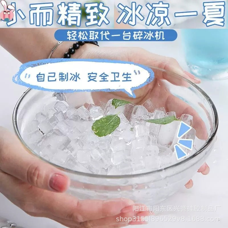 Factory wholesale thickened silicone ice tray food grade square ice tray summer 160 grid ice tray ice crushing ice maker