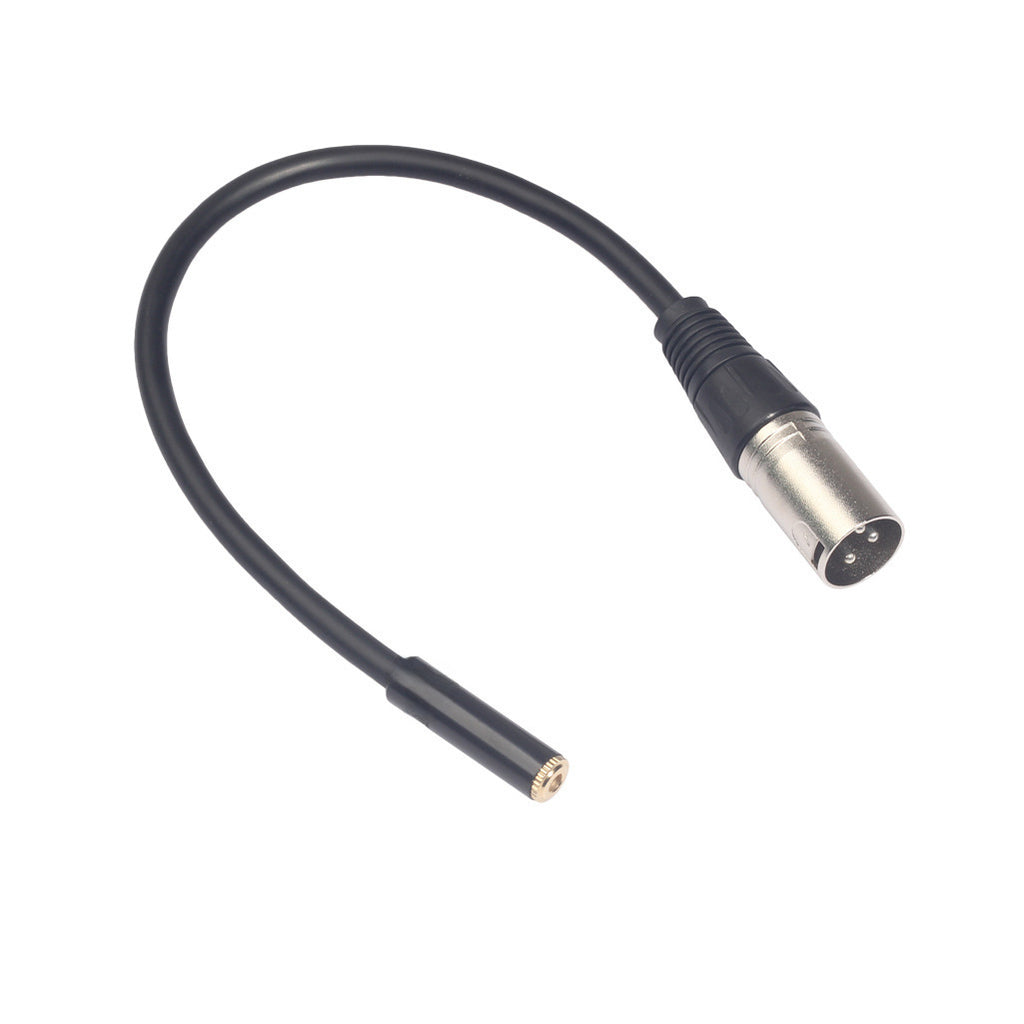 3.5 female to Cannon male microphone cord sound card microphone microphone audio cable connection condenser microphone 0.3m