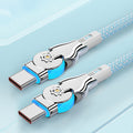 Double-headed type-c charging cable 65WPD fast charging for Apple 15 Huawei Xiaomi vivo vehicle-mounted mobile phone tablet