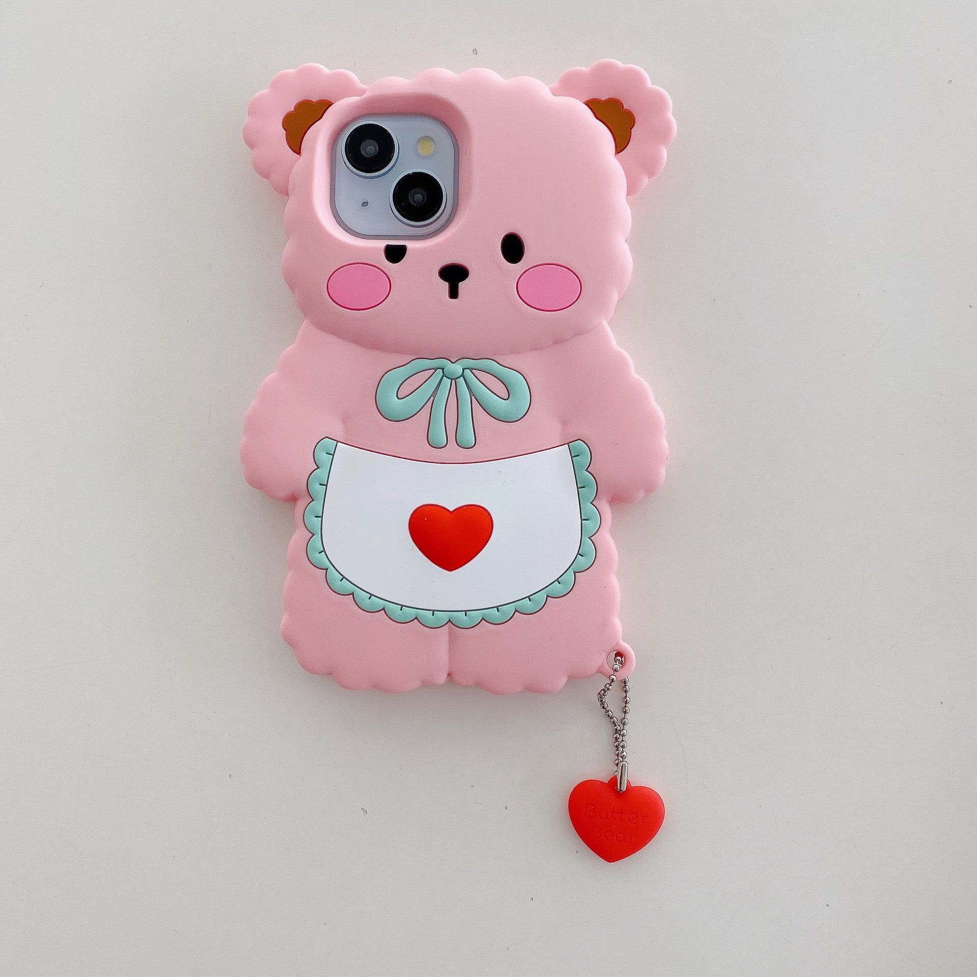 Suitable for Apple 16promax lying butter bear phone case iPhone15/14/13/12pro fun shell