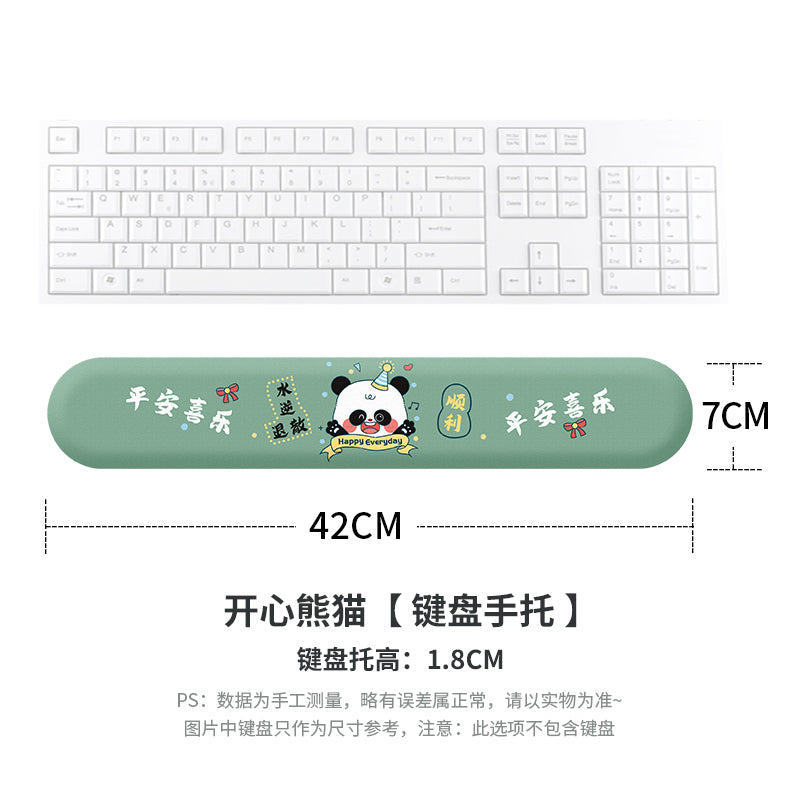 Creative cartoon mouse pad wristband silicone small wrist rest memory foam keyboard support 3D 3D cute girl Palm pillow