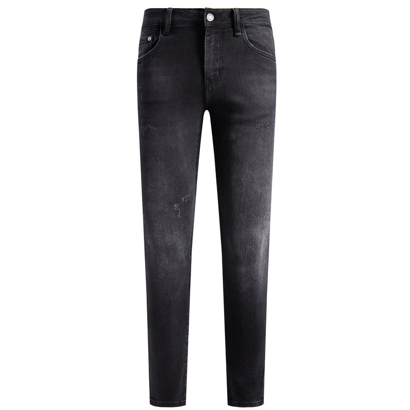 Spring and Autumn cross-border European goods stretch jeans men's European fashion brand slim fit men's jeans Denim pants men's clothing skinny pants