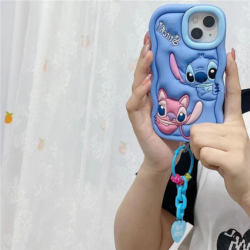 Stitch couple Apple 14pro/13promax phone case TikTok iPhone12/11 Tide 13 cartoon 14