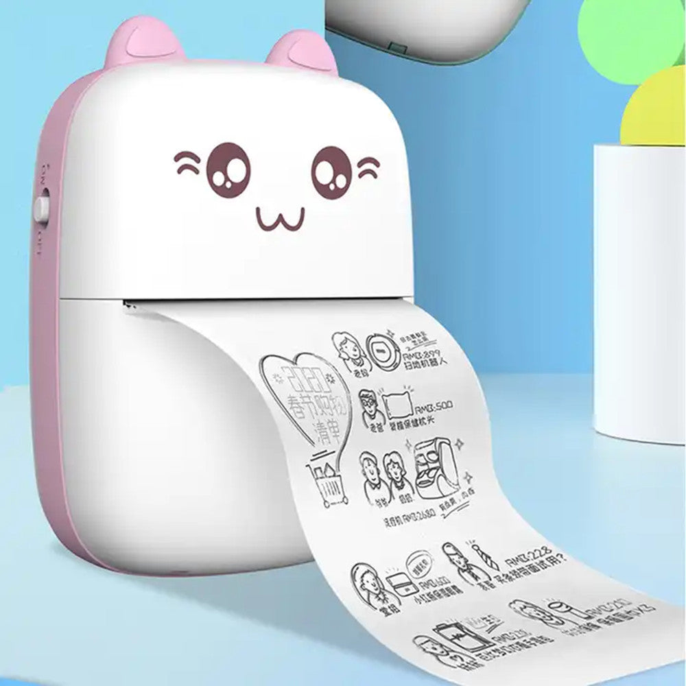 Foreign trade new mini thermal label printer portable photo printer student wrong question Pocket Printer