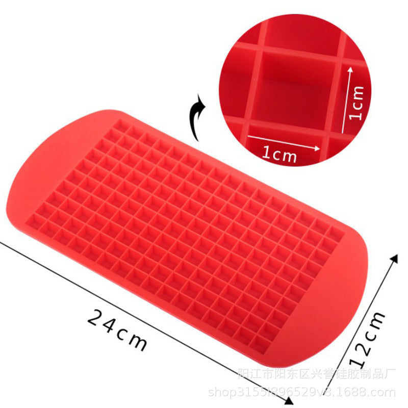 Factory wholesale thickened silicone ice tray food grade square ice tray summer 160 grid ice tray ice crushing ice maker