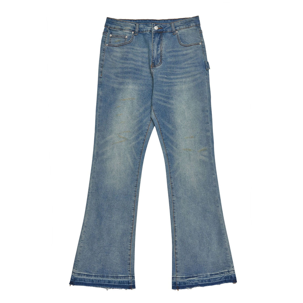 GTS jeans American style skinny jeans women's retro small jeans fashion brand washed slim jeans men