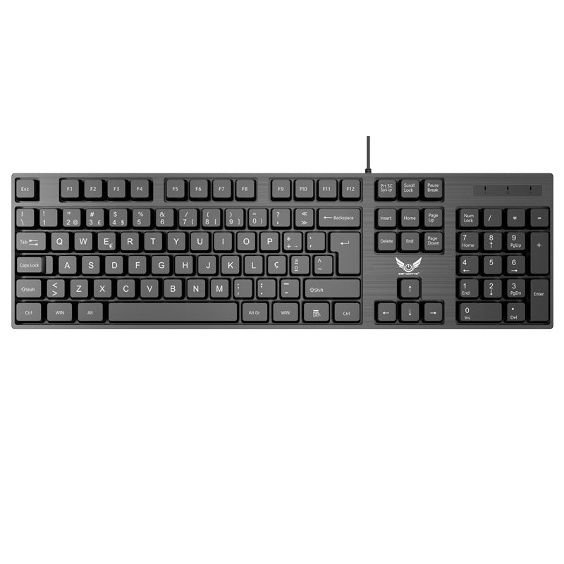 Factory Direct supply wired keyboard suitable for business office home lightweight USB desktop computer accessories keyboard cross-border