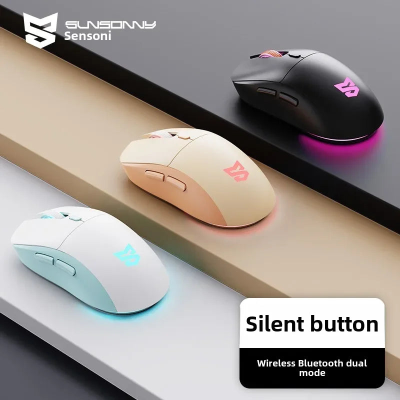 Sunsonny wireless gaming mouse wired Bluetooth Dual-mode lightweight E-sports office computer laptop mouse