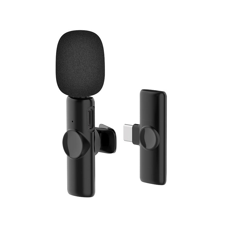 SOURCE manufacturer wireless collar clip microphone K11 automatic noise reduction wireless microphone one for two live stream microphone