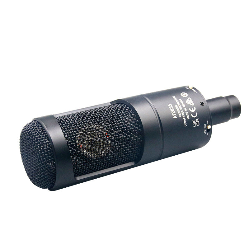 AT2035 wired condenser microphone recording conference vocal microphone sound card Enping cross-border wireless live only