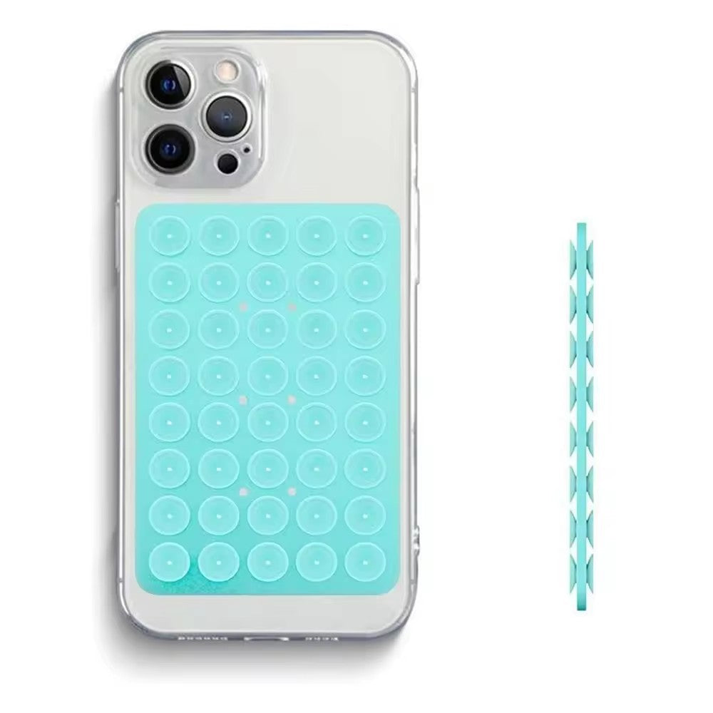 Cross-border factory wholesale mobile phone silica gel sucker 40 tablets double-sided sucker multi-functional square hot selling self-adhesive non-slip