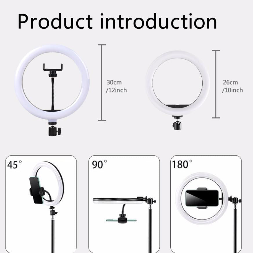 Exclusive for cross-border 10/12-inch RGB video live streaming fill light ring light beauty ring photography light in stock