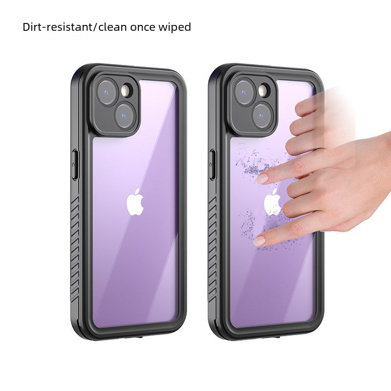 European and American applicable iPhone15 waterproof case mobile phone case all-inclusive sealed anti-fall dust snorkeling swimming outdoor sports