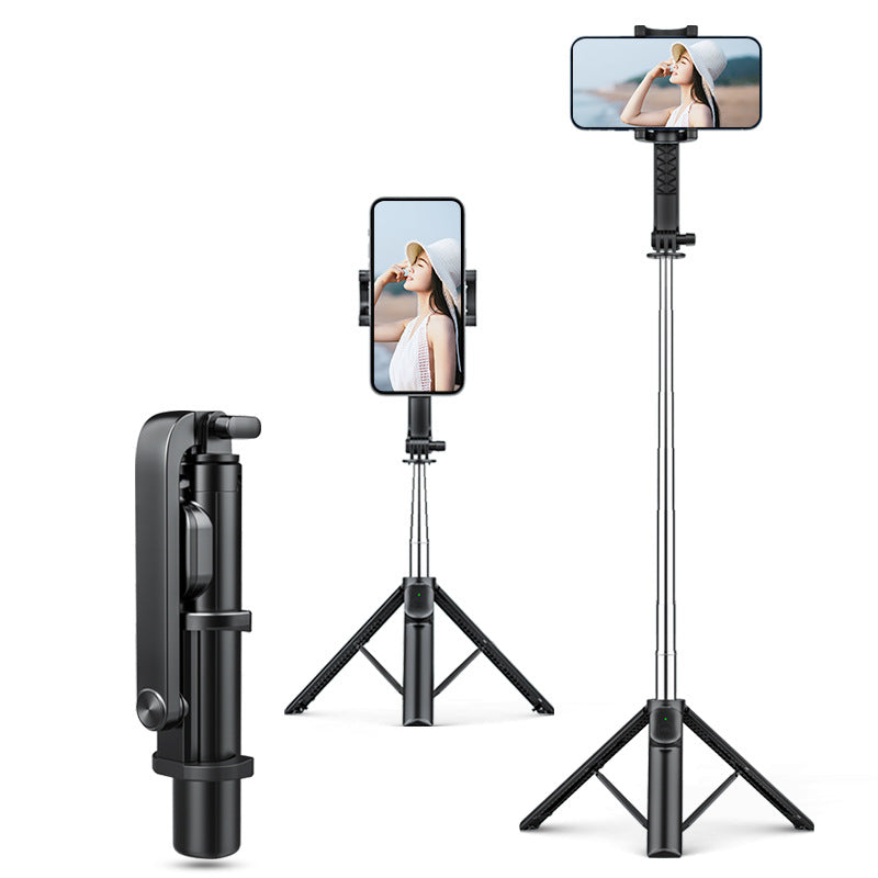Selfie stick stabilizer anti-shake hand-held tripod head with shooting artifact desktop photography floor shooting bracket wholesale