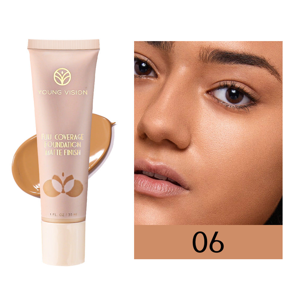 YOUNG VISION 6 Color Matte Liquid Foundation wheat color repair foundation cream