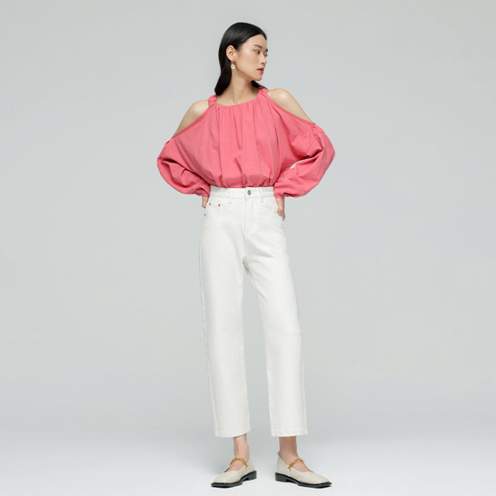 HEY+JEANS Women's Stretch Capri Straight Jeans