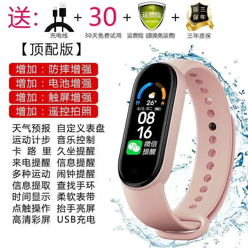 Multifunctional Sports Smart Bracelet – Blood Pressure, Heart Rate & Sleep Monitor