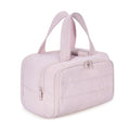 Cross-border wash bag simple lightweight large wide open wash bag fluffy cosmetic bag storage bag travel handbag