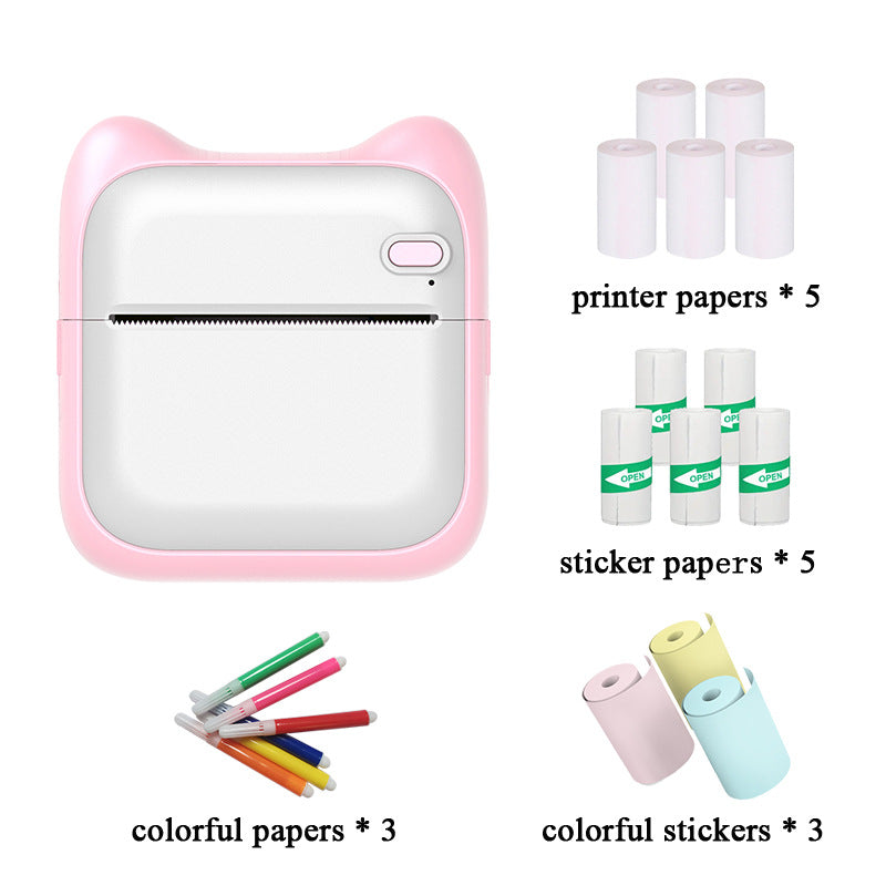 Cross-border mini pocket wrong question printer student portable file label printer Bluetooth thermal printer