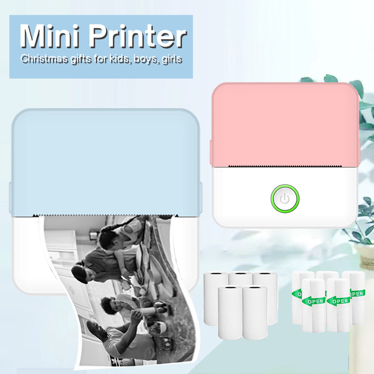 New X6 portable mini student wrong question pocket printer photo Bluetooth thermal small printer