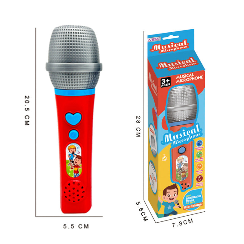 Children's wireless sound amplifier microphone mouthpiece toy baby singing small host imitation real plastic microphone