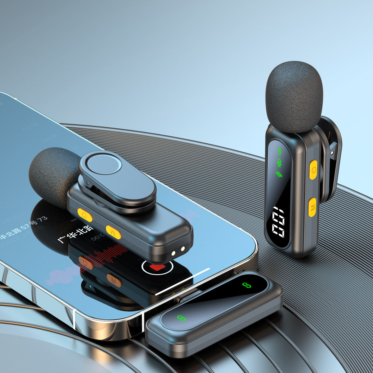 Wireless collar clip microphone L06 live short video shooting radio noise reduction recording pink mini microphone words