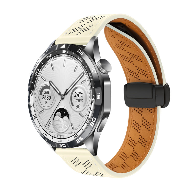 Suitable for Huawei GT5/4 Watch band Watch3/2Pro Xiaomi S4 watch bracelet 20/22mm leather strap