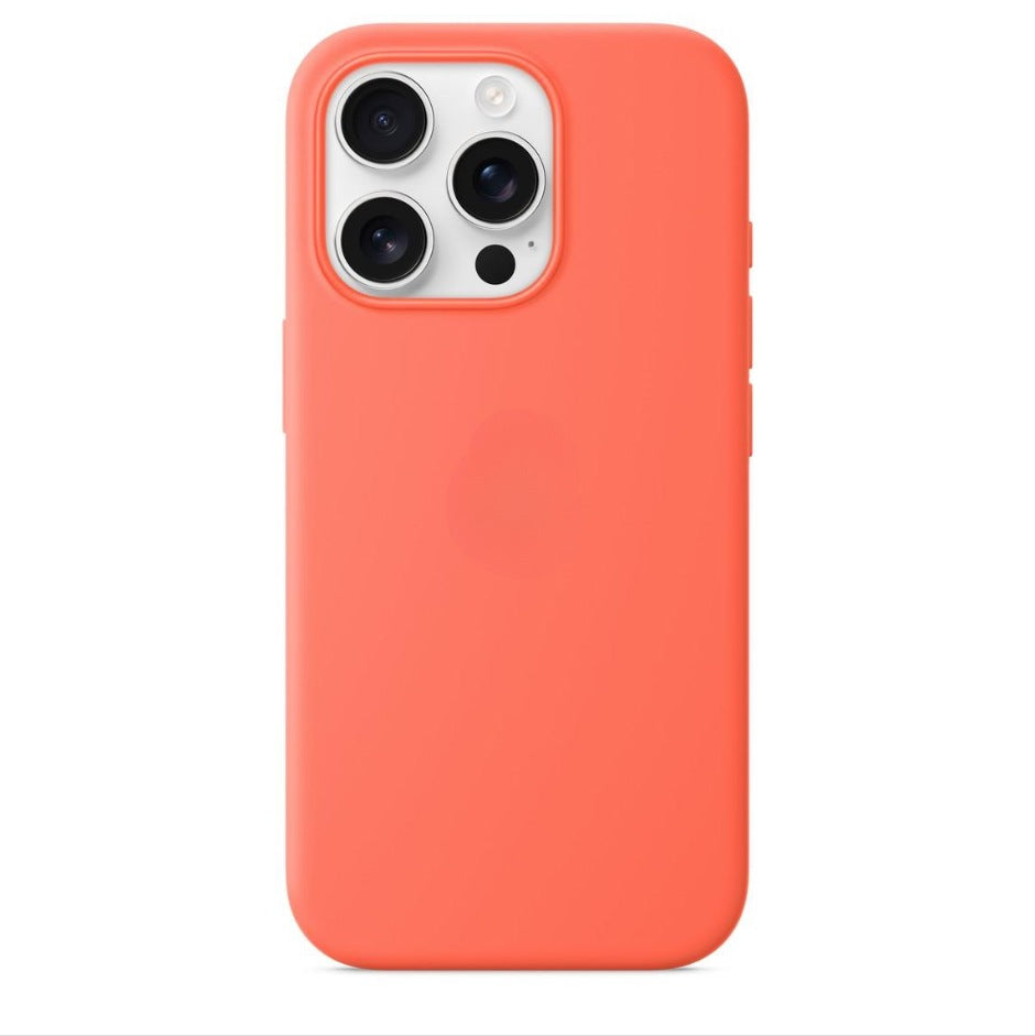 Applicable to Apple iPhone16ProMax real liquid silicone MagSafe magnetic pop-up window Ai button phone case