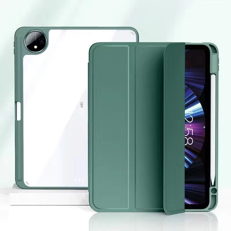 Applicable to 23 Huawei matepad11 tablet PC protective case pro10.8 pen slot 10.4 tri-fold acrylic