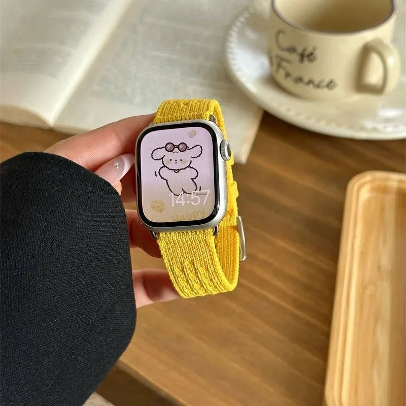 Suitable for AppleWatch watchband Apple watchband S1098 watchband iwatch654 generation woven watchband men and women se