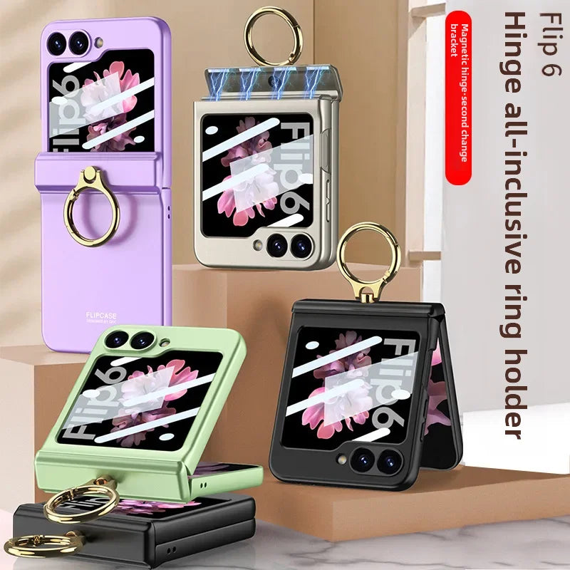 Samsung Galaxy Z Flip6 Case – Magnetic Ring, Drop-Resistant & Slim