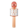 WS858L microphone with light audio integrated condenser microphone mobile phone gadget for singing songs wireless Bluetooth children karaoke