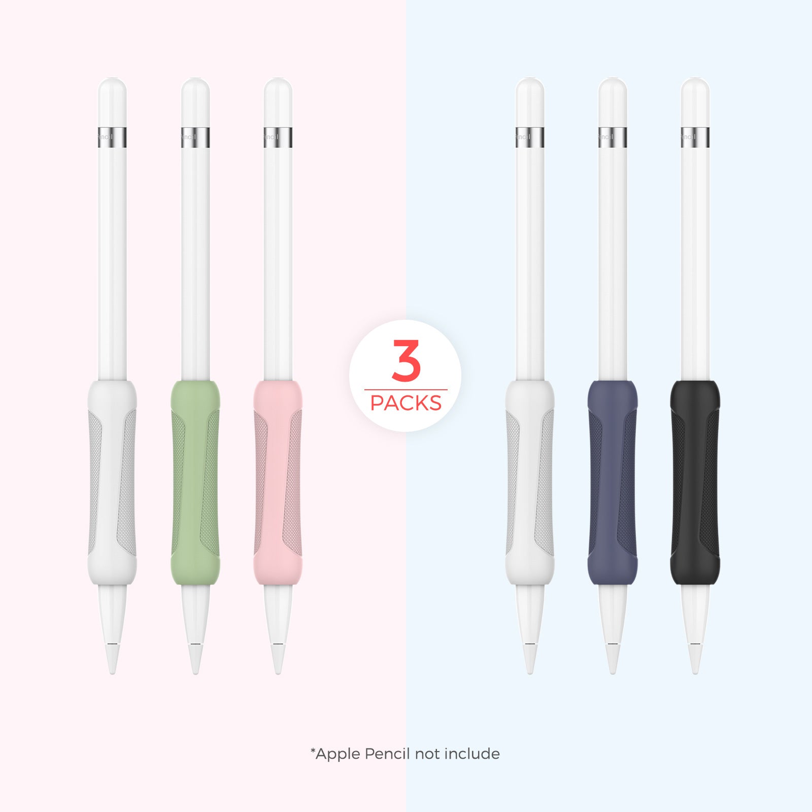 Suitable for Apple stylus silicone pen case pen holder Apple Pencil 1/2 generation silicone pen grip protective cover
